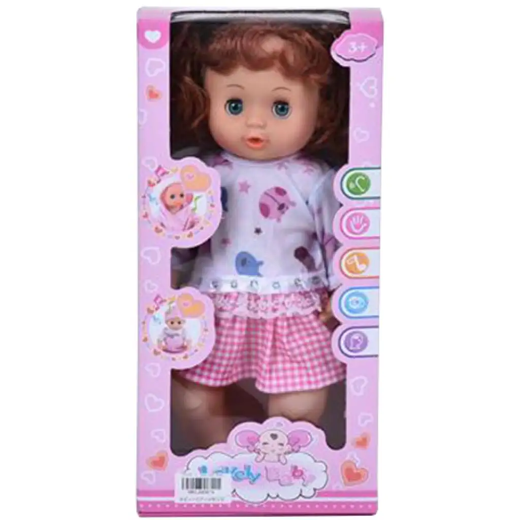 Kelly baba kockás szoknyában 36cm hang effektekkel kép 1