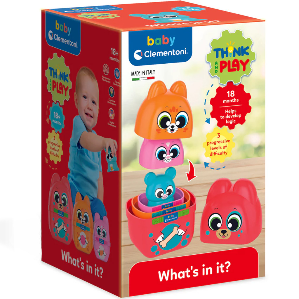 Mi van benne? állat figurák játékszett - Clementoni Baby kép 1