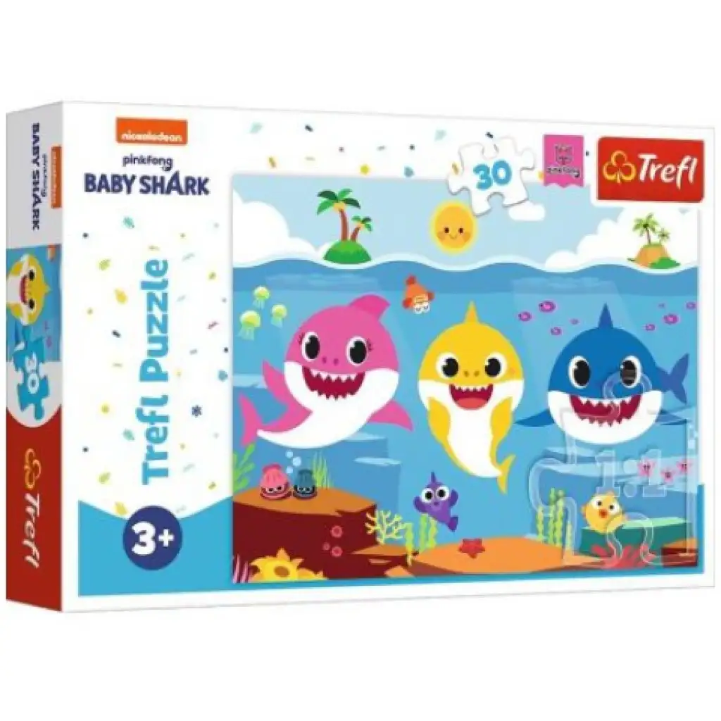Baby Shark: A víz alatti világ 30db-os puzzle - Trefl kép 1