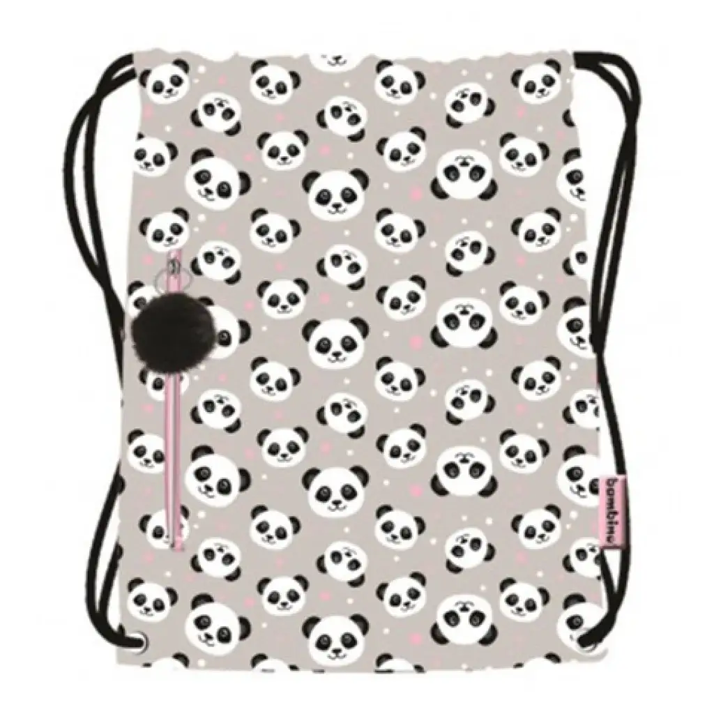 Bambino Pandás tornazsák, sportzsák 43x34cm kép 1