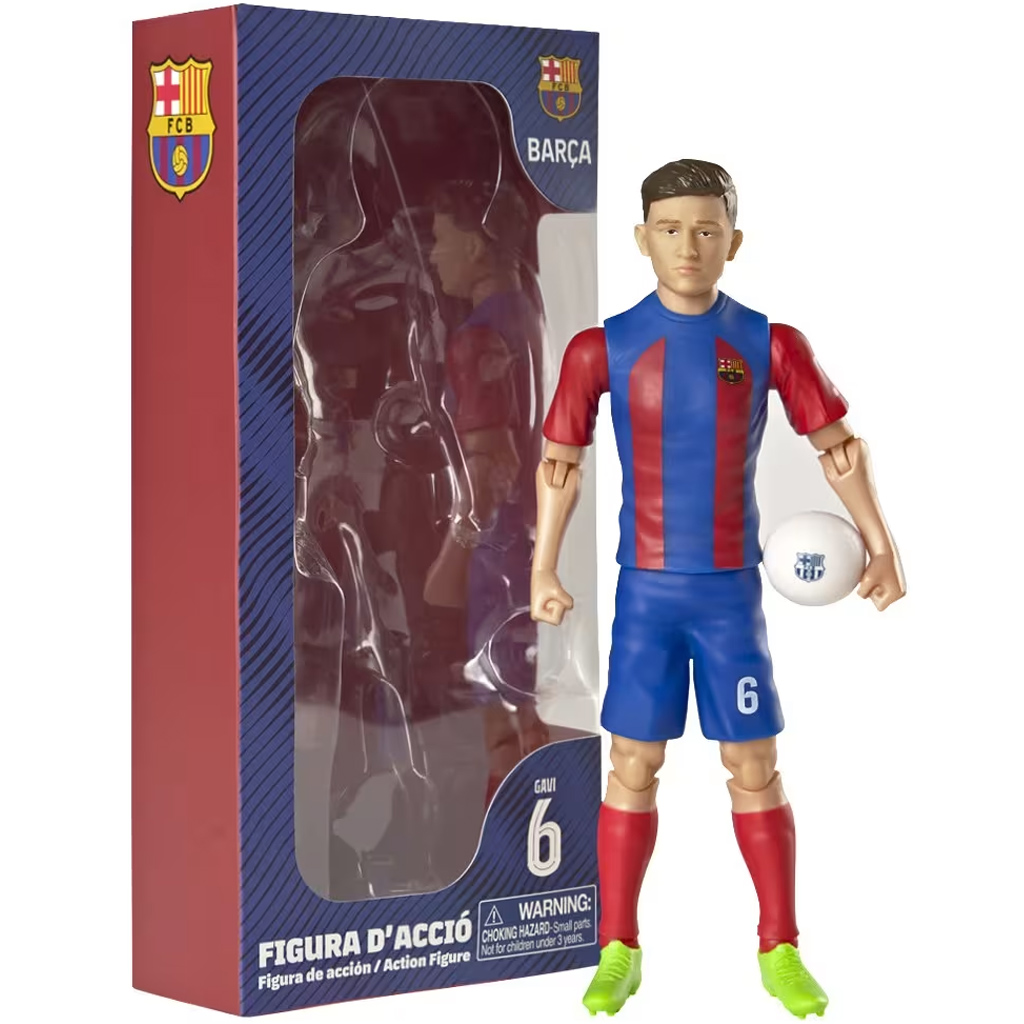 Focista akciófigura, 20 cm - FC Barcelona, Gavi 6-os mezben kép 1