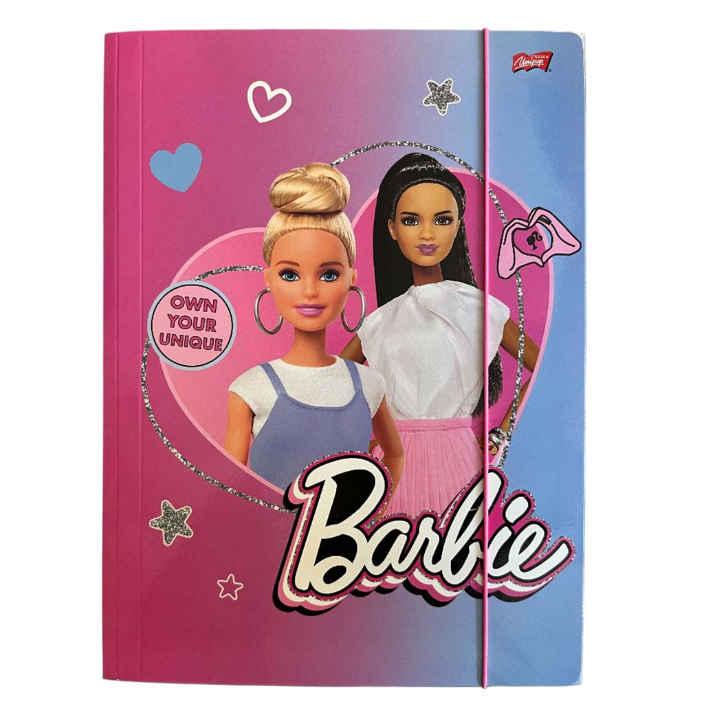 Barbie mintás gumis mappa A/4-es méret kép 1