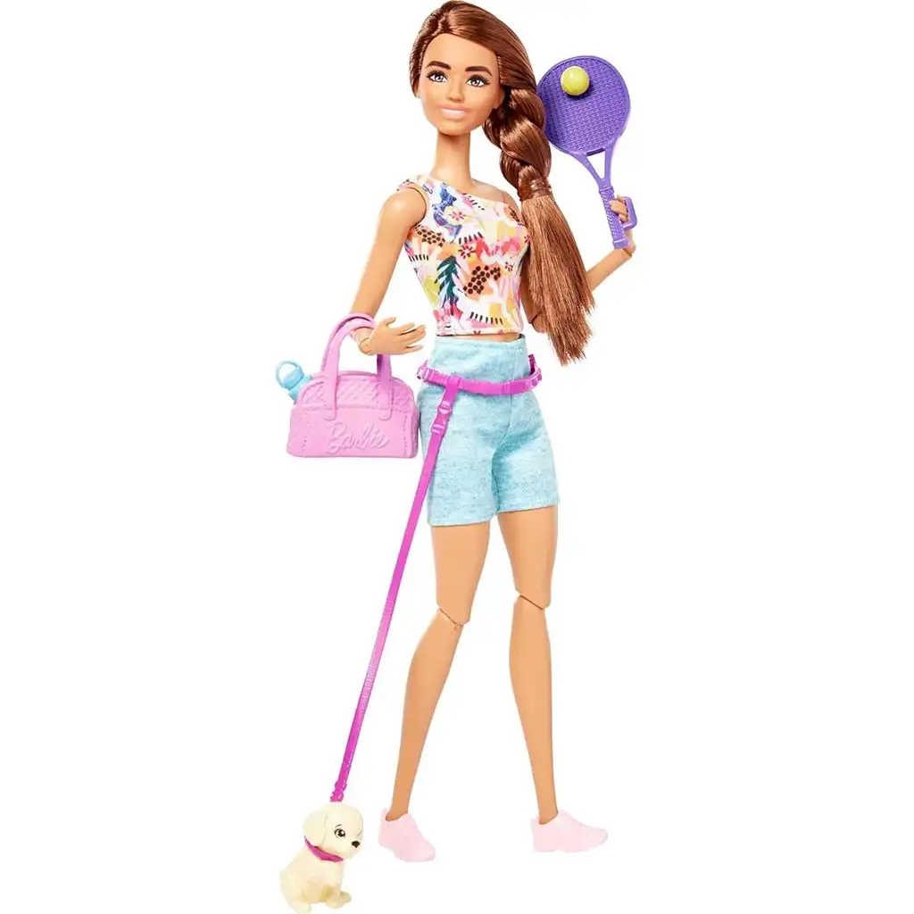 Barbie: Feltöltődés Teniszező Barbie baba kiegészítőkkel - Mattel kép 3