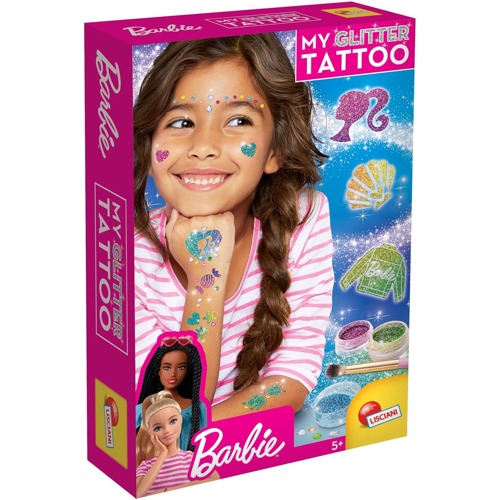 Barbie csillámtetoválás szett - Lisciani kép 1