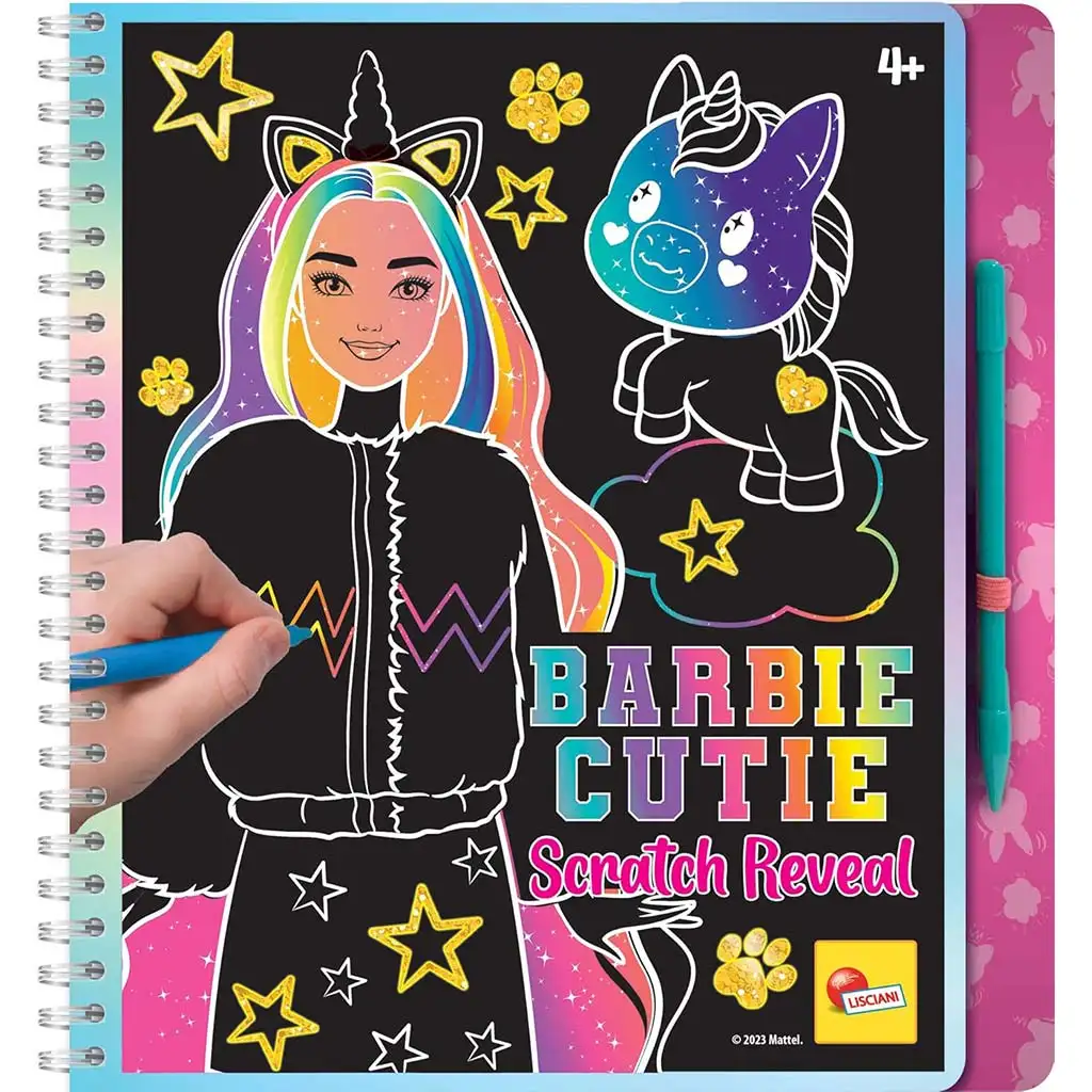Barbie Cutie képkarc készítő szett 44 oldalas - Lisciani kép 1