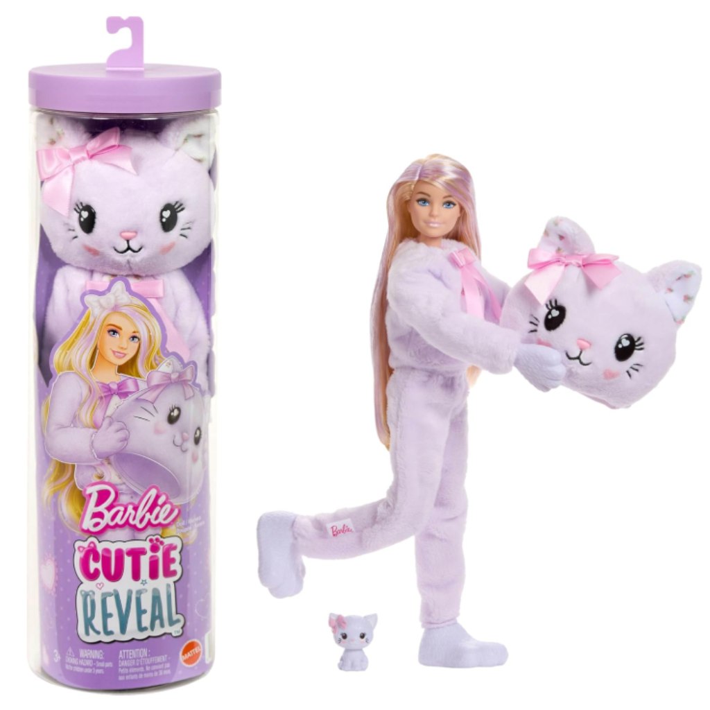 Barbie: Cutie Reveal meglepetés baba - Cica - Mattel kép 1