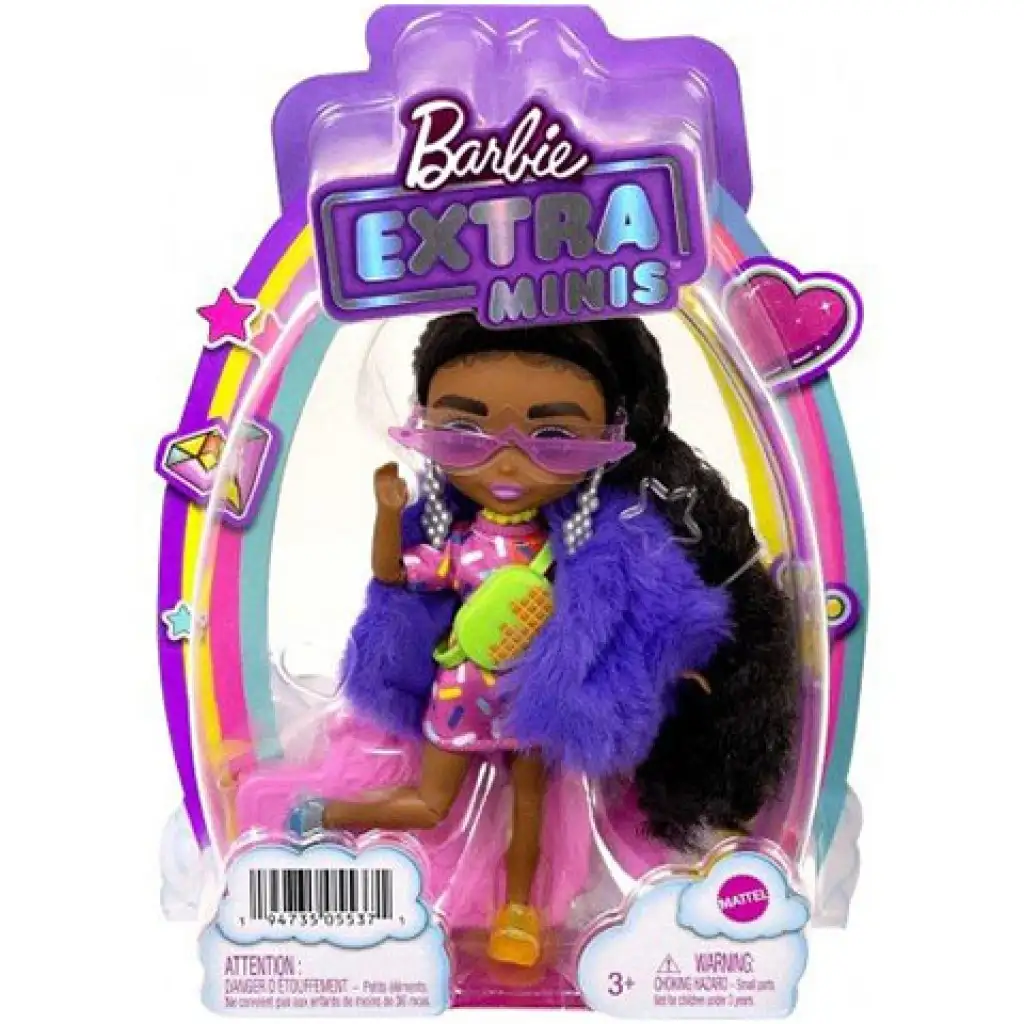 Barbie Extravagáns mini baba felemás cipőben - Mattel kép 1