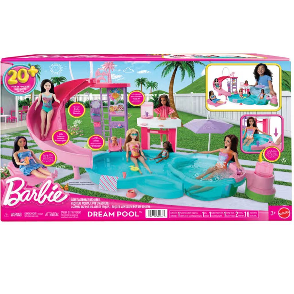 Barbie: Dream Pool medencés buli játékszett - Mattel kép 1