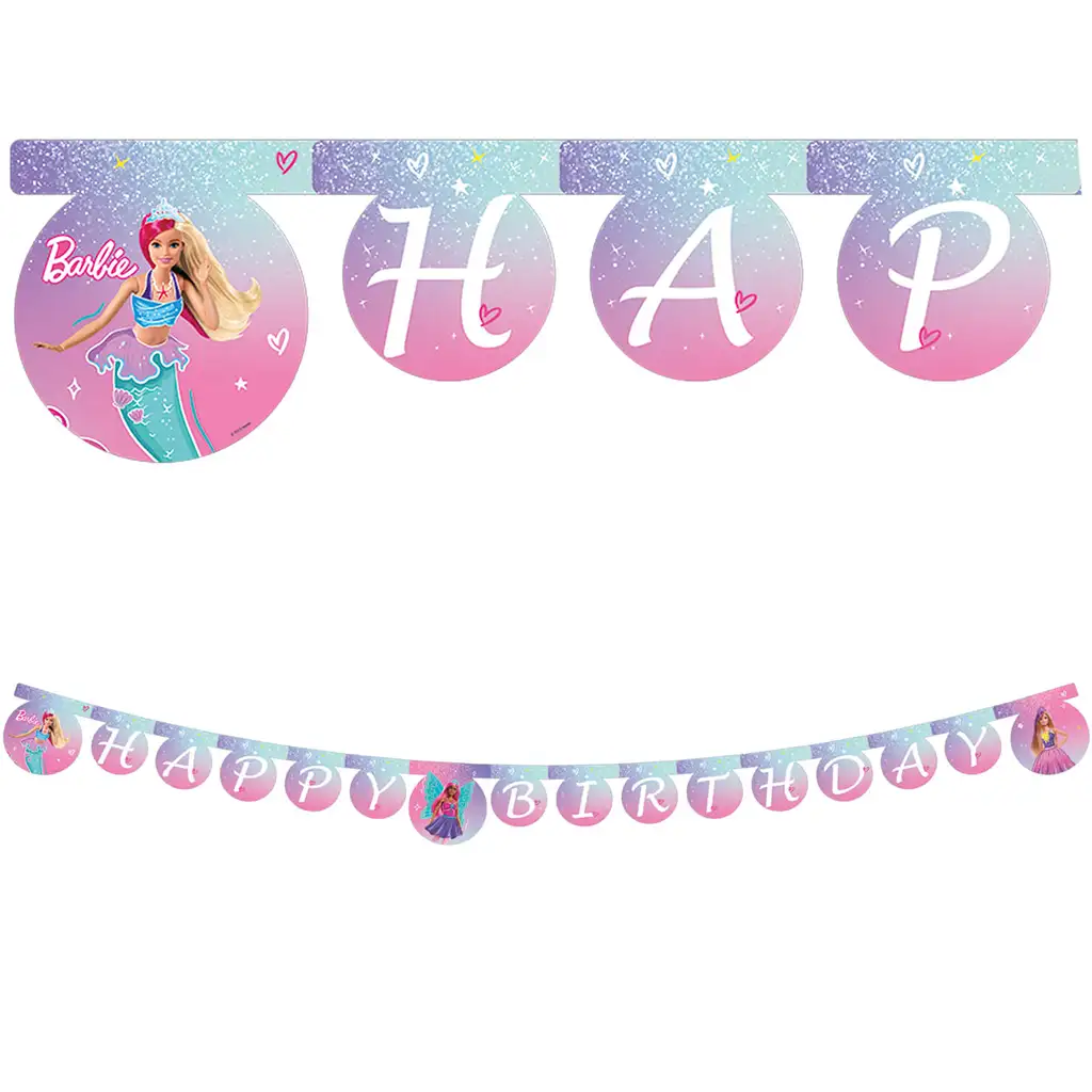 Barbie party banner kép 1