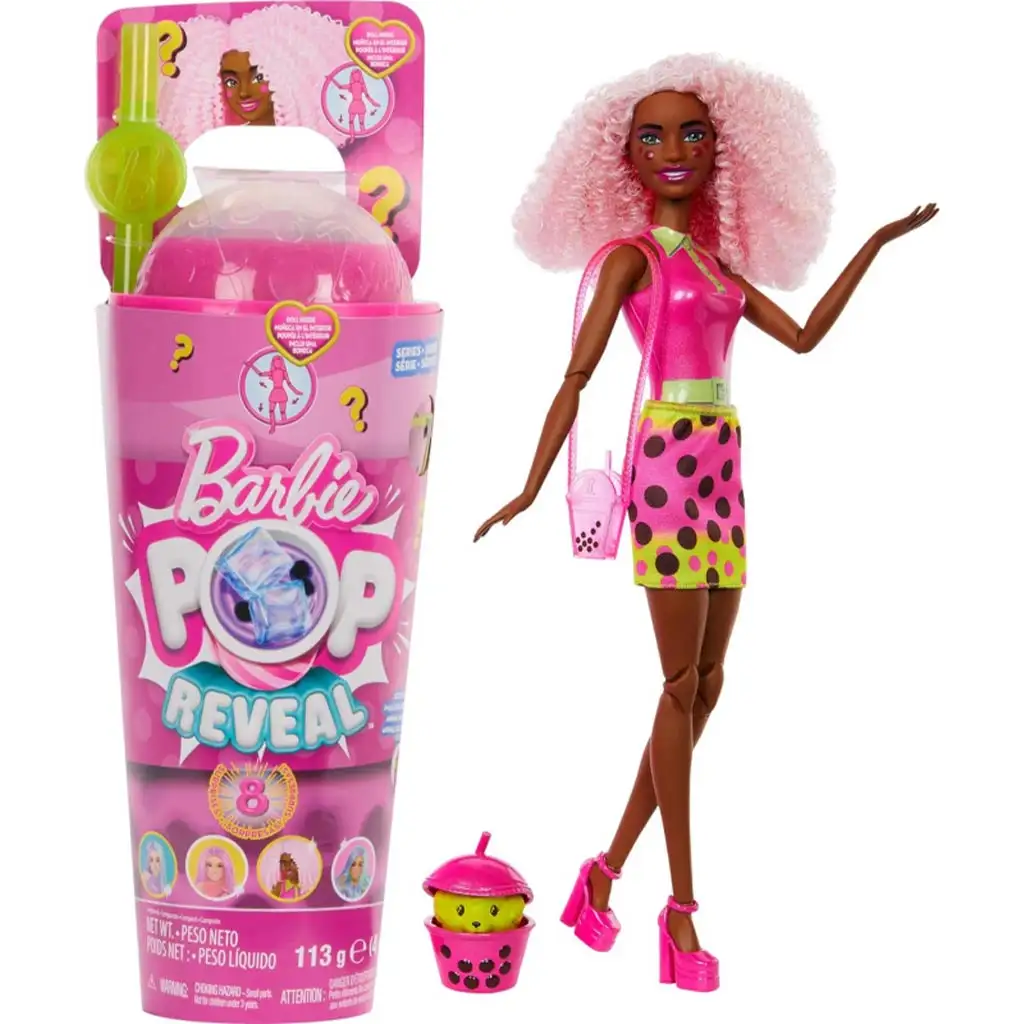 Barbie: Slime Reveal Bubi buli Rózsaszín baba - Mattel kép 1