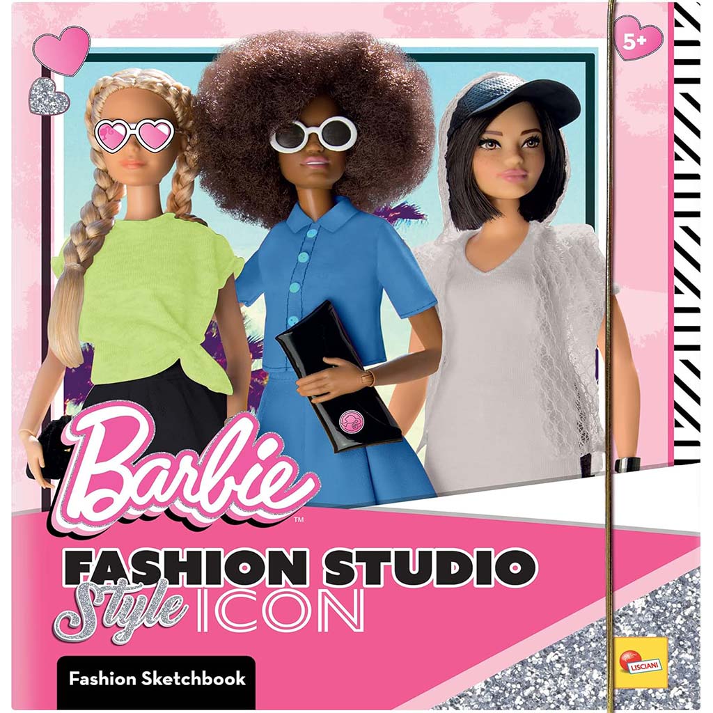 Barbie Style Icon színező és öltöztető szett - Lisciani kép 1