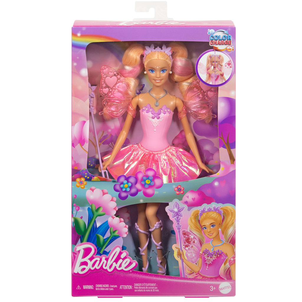 Barbie: Színváltós tündér baba - Mattel kép 1