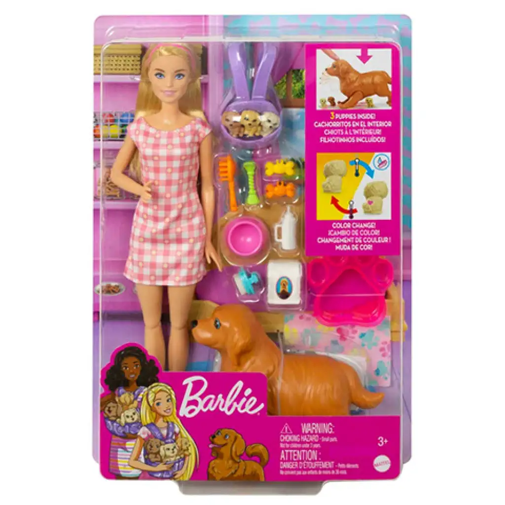 Barbie újszülött kiskutyusok játékszett - Mattel kép 1