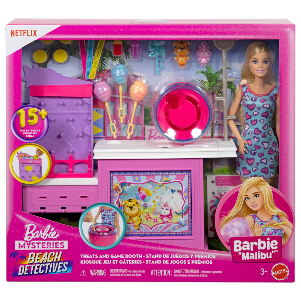 Barbie Mysteries: Beach Detectives - Vattacukor stand játékszett babával - Mattel kép 1