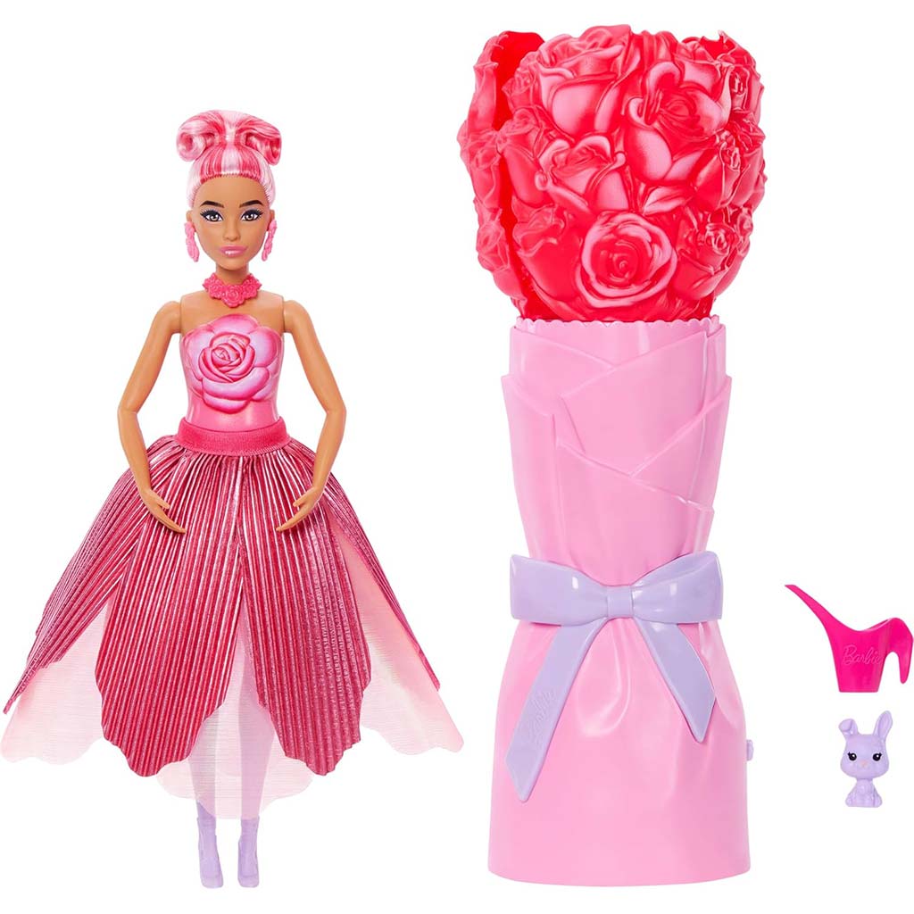 Barbie Reveal: Virágvarázs meglepetés baba - Rózsa - Mattel kép 2