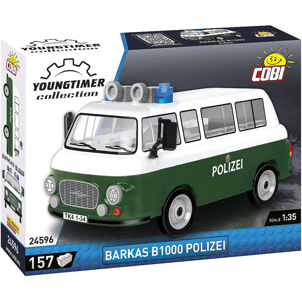 COBI: Barkas B1000 rendőrségi mikrobusz építőjáték (24596) kép 1