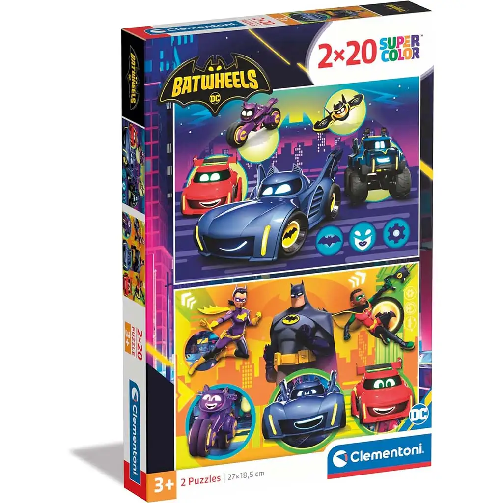 Batwheels 2x20db-os Supercolor puzzle - Clementoni kép 1