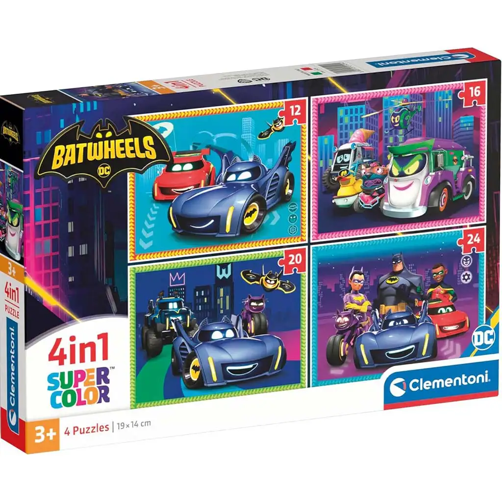 Batwheels 4 az 1-ben Supercolor puzzle - Clementoni kép 1