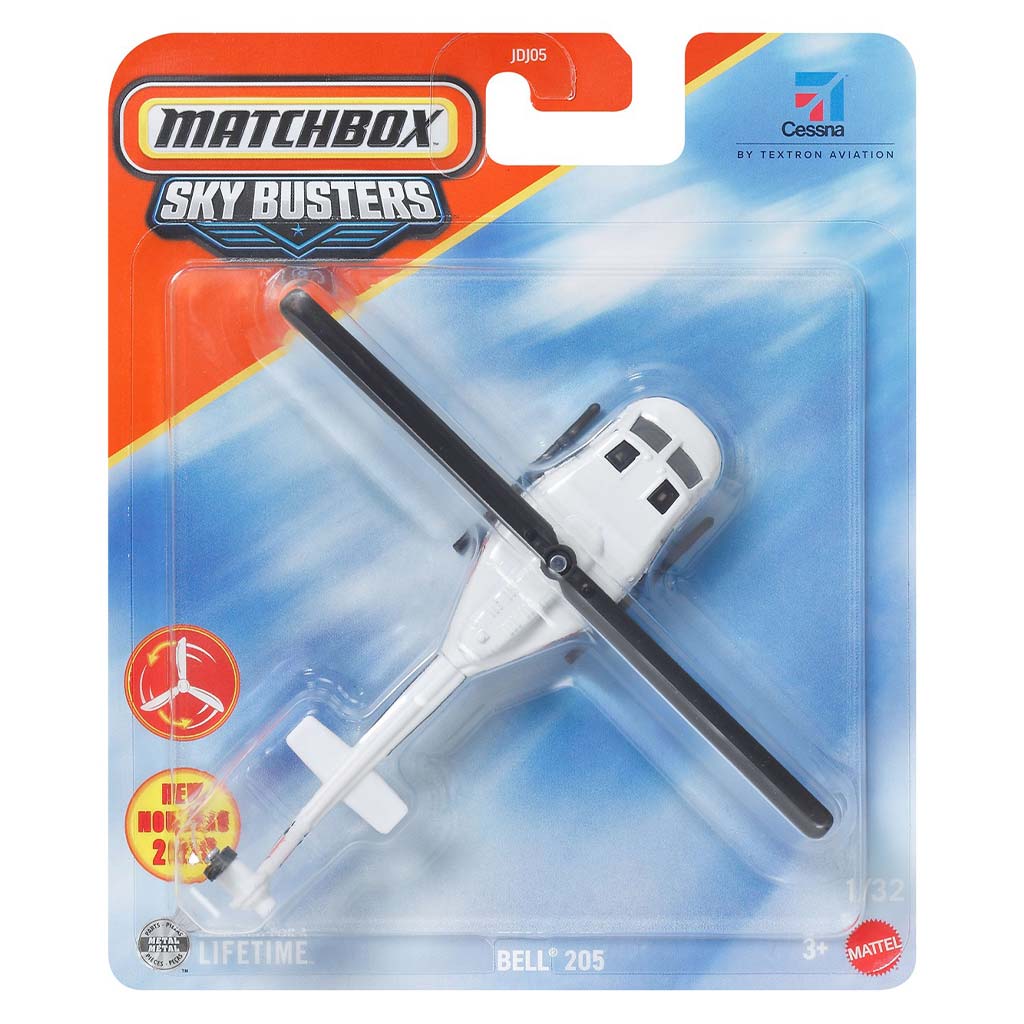 Matchbox Sky Busters: Bell 205 helikopter modell 1/64 - Mattel kép 1