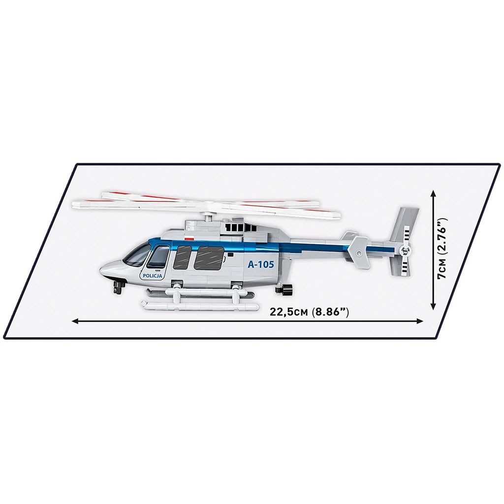 COBI: Bell 407 Rendőrség építőjáték (26628) kép 4
