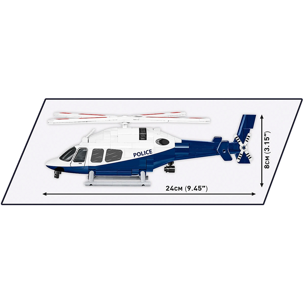 COBI: Bell 429 Rendőrség helikopter építőjáték (26630) kép 4