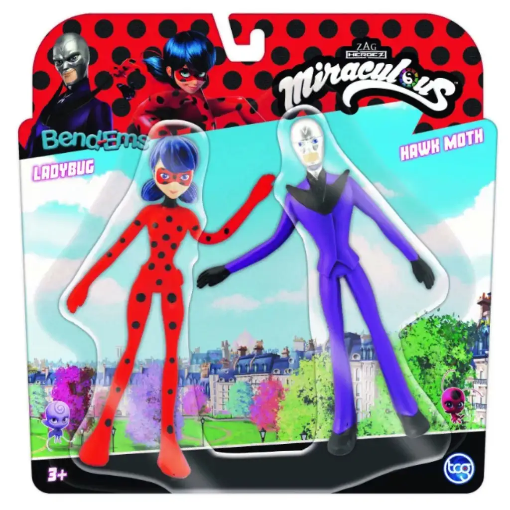 Bend-ems Miraculus figura szett 2 db-os, Ladybug vs. Hawk Moth kép 1