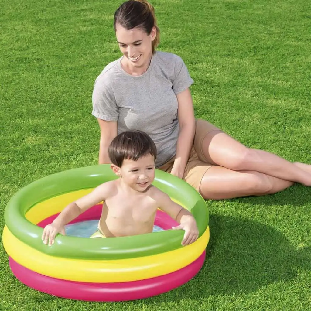 Bestway: Swim Squad™ háromgyűrűs bébi pancsoló medence Ø 70 x 24 cm kép 2