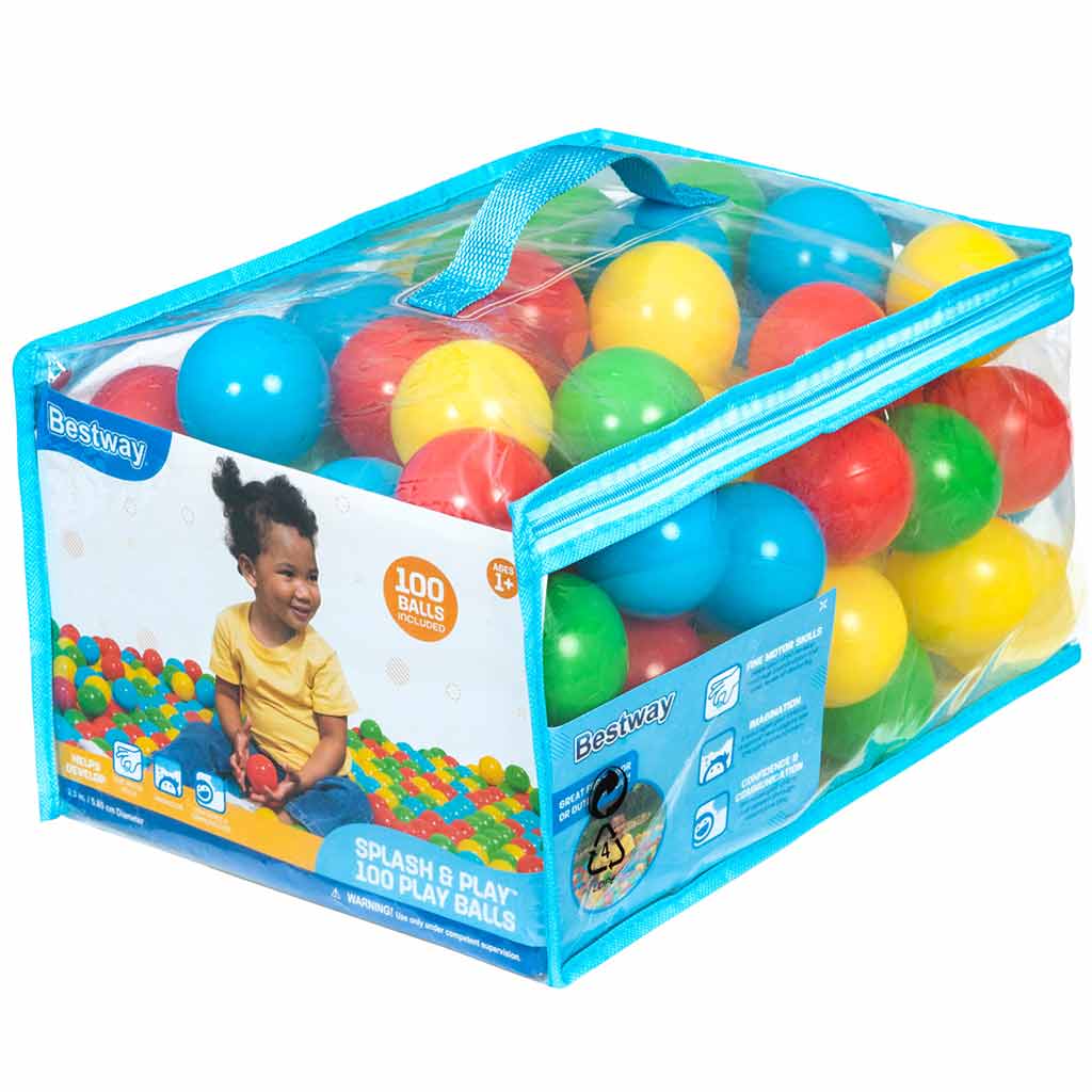 Bestway: Splash & Play™ játéklabda 100db-os csomag kép 1