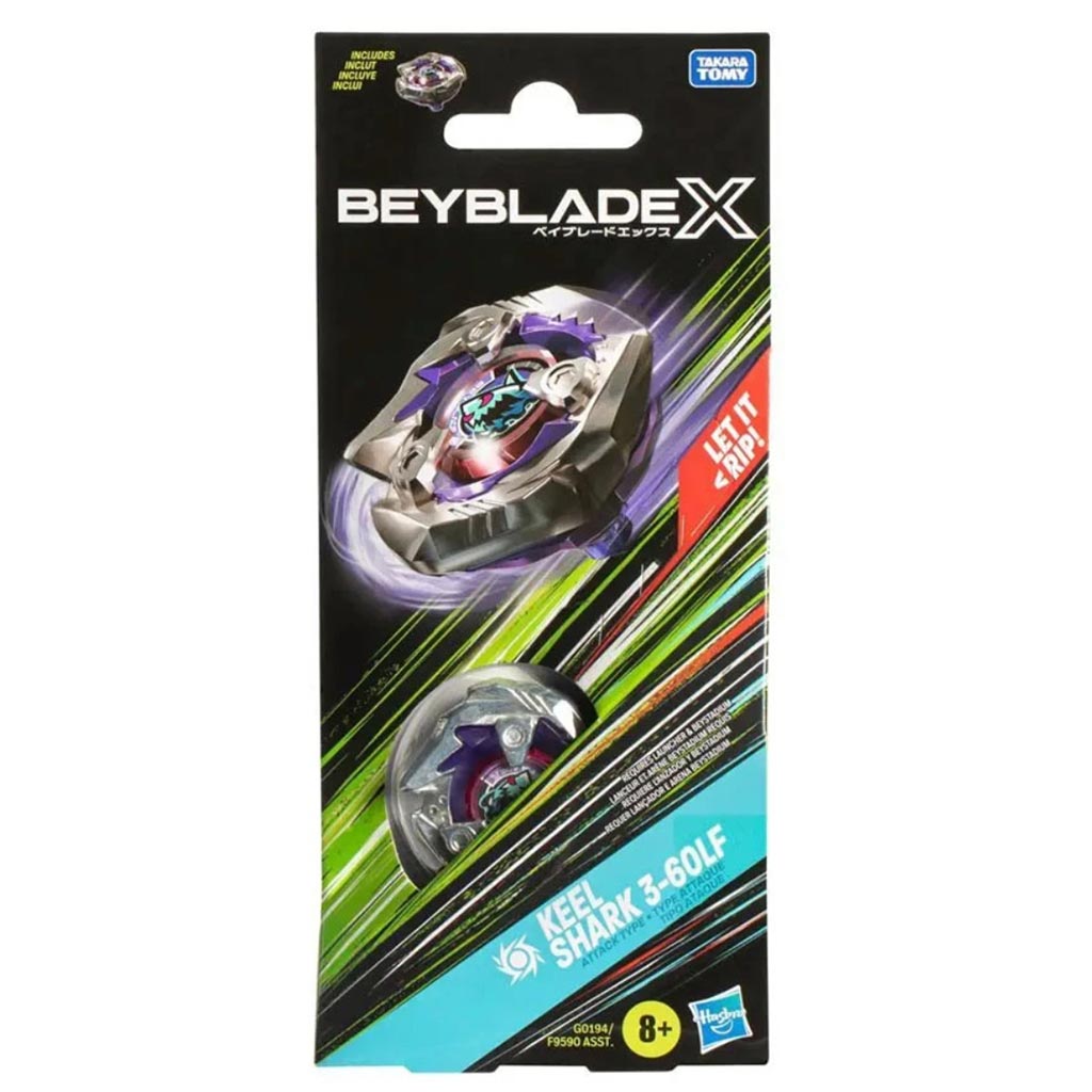 Beyblade X Booster: Keel Shark pörgettyű - Hasbro kép 1