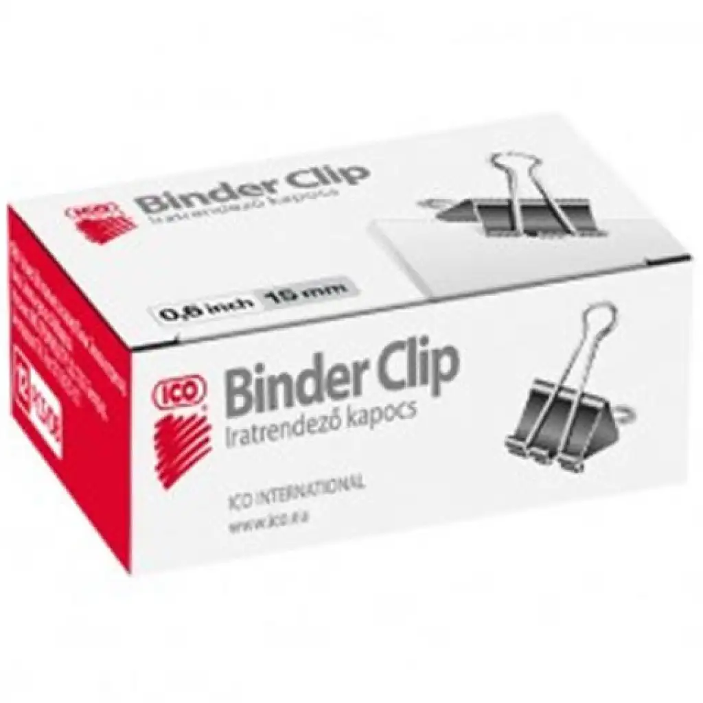 ICO: Binder csipesz 15mm 12db-os doboz kép 1