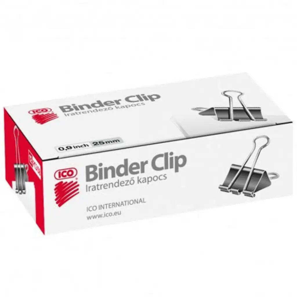ICO: Binder csipesz 25mm 12db-os doboz kép 1
