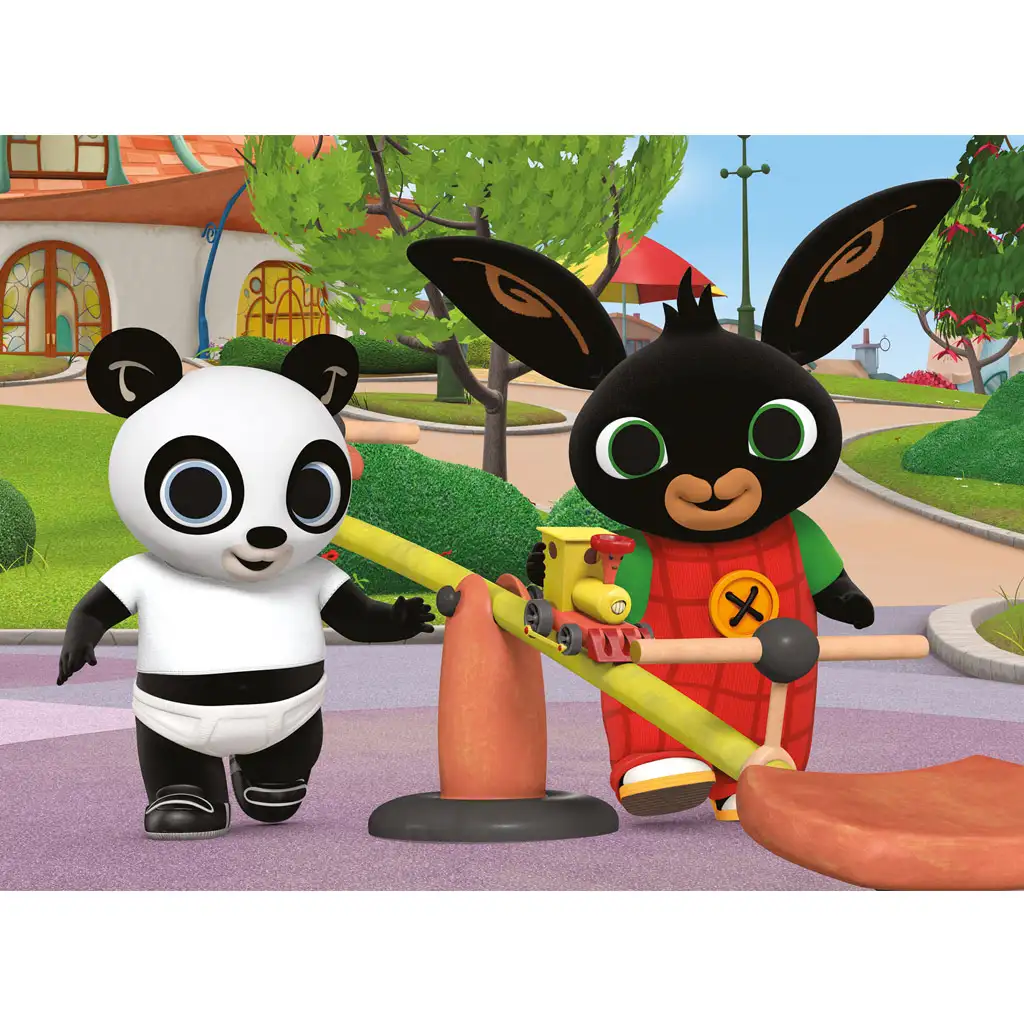 Bing és Pandó a játszótéren 24db-os Eco mini puzzle 35x25cm - Lisciani kép 2