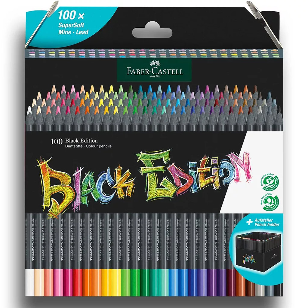 Faber-Castell: Black Edition színes ceruza szett 100db-os kép 1