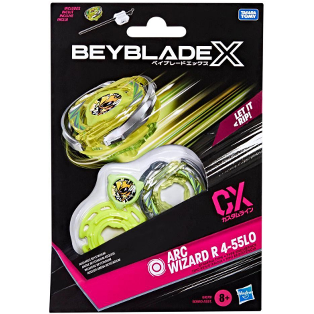 Beyblade X Starter pack: Arc Wizard R 4-55LO CX pörgettyű kezdőszett - Hasbro kép 1