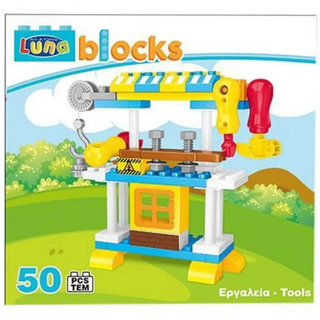 Blocks Barkácsasztal építőjáték szett 50db-os kép 1