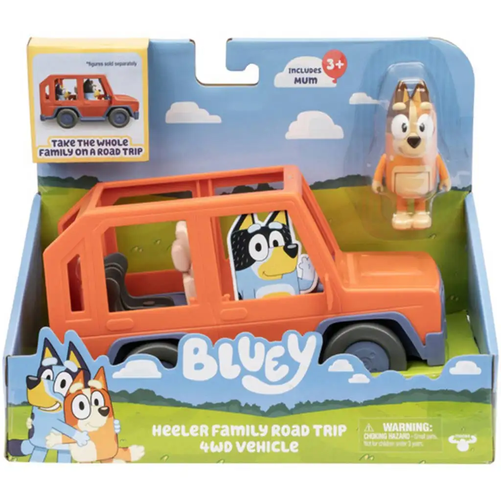 Bluey: 4x4 terepjáró Mama karakter figurával kép 1