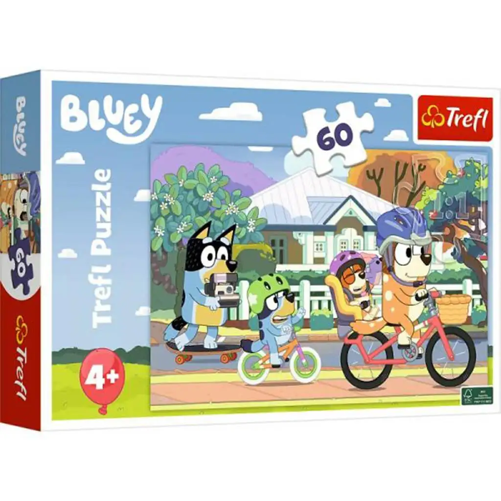 Bluey biciklizik 60 db-os puzzle - Trefl kép 1