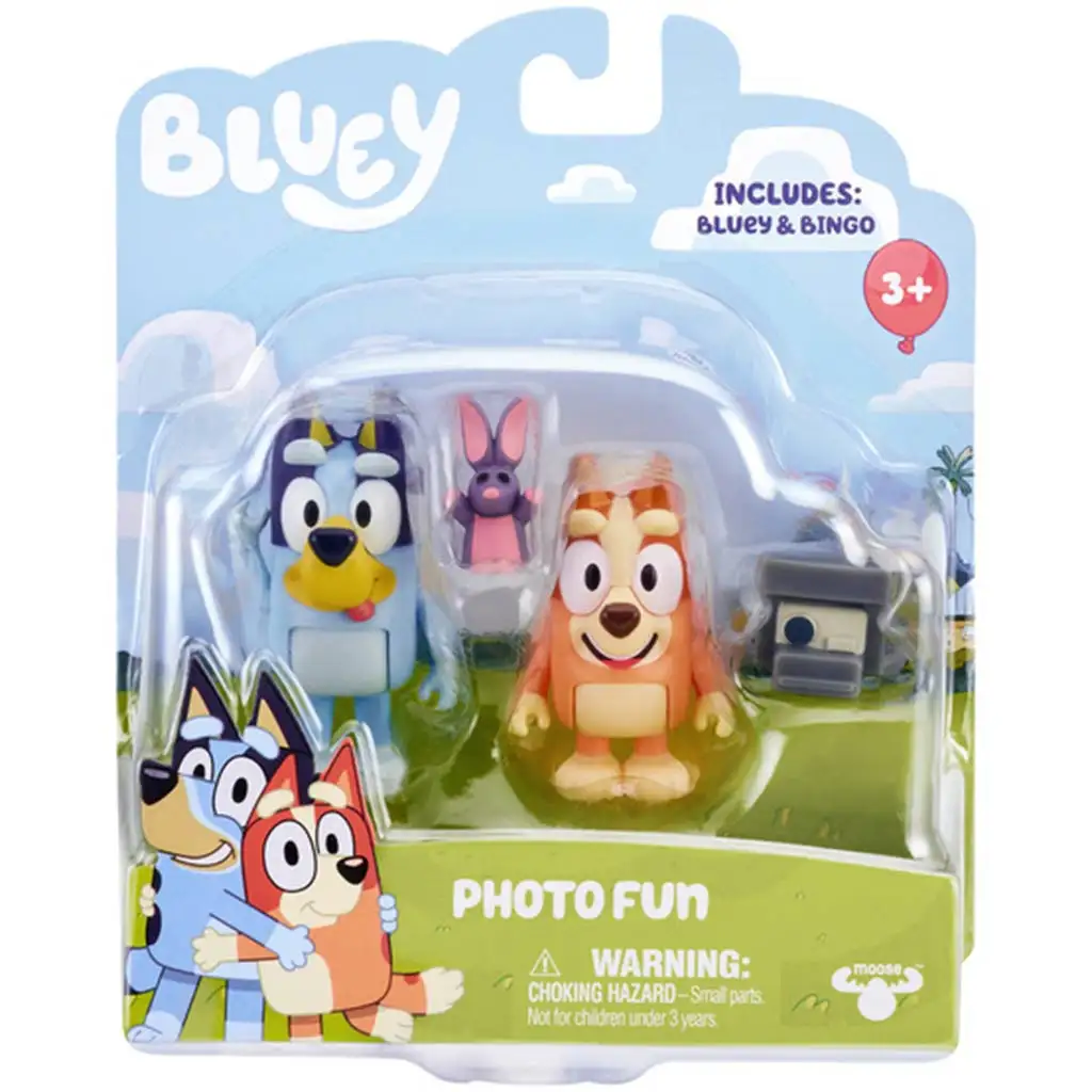 Bluey: Dupla karakter fogura csomag - Bluey és Bingo fényképezkedése kép 1