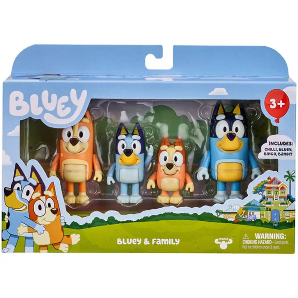 Bluey: Családi figuraszett 4db karakter figurával kép 1