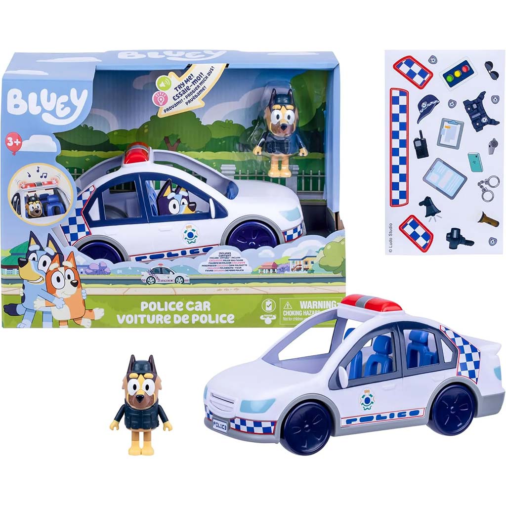 Bluey: Rendőrautós játékszett figurával kép 3