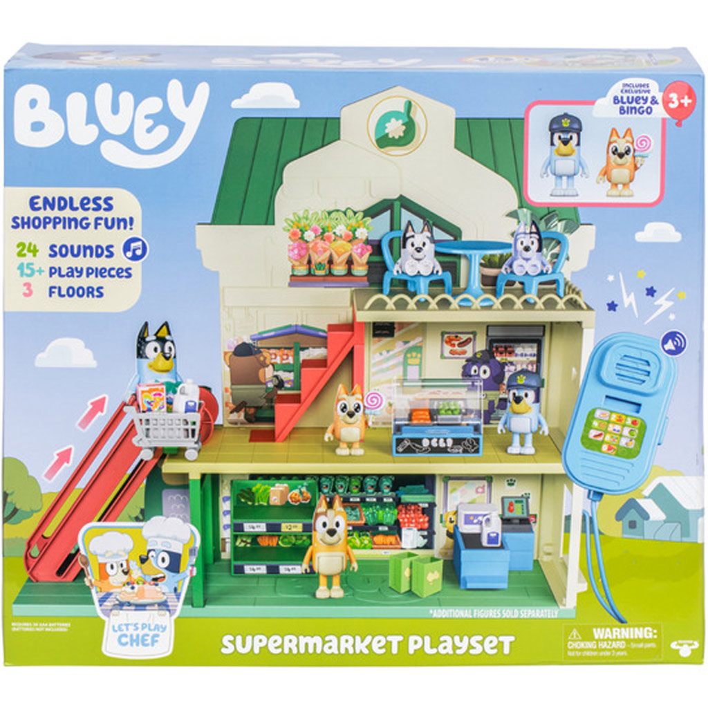 Bluey: Szupermarket nagy játékszett kép 1