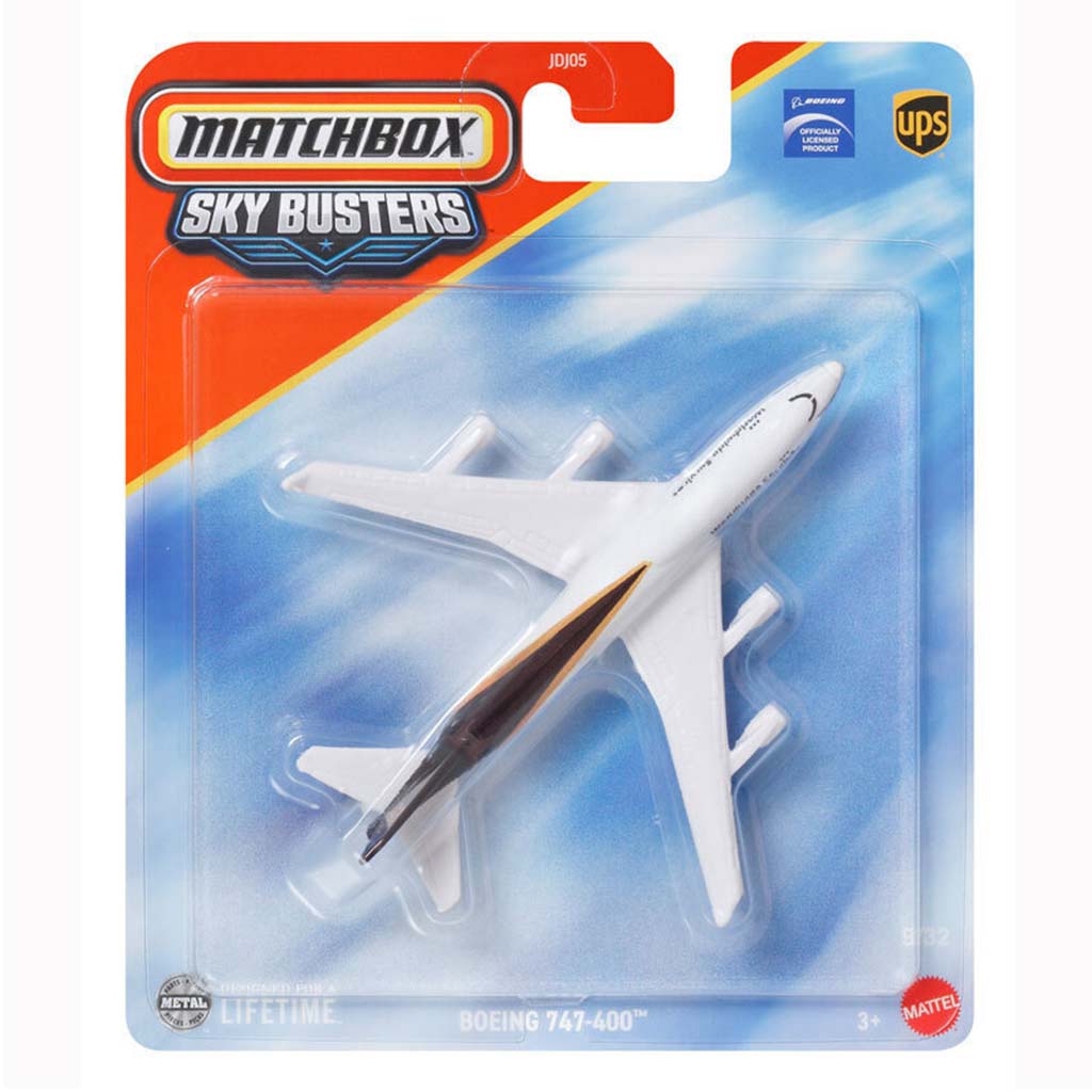Matchbox Sky Busters: Boeing 747-400 repülő modell 1/64 - Mattel kép 1