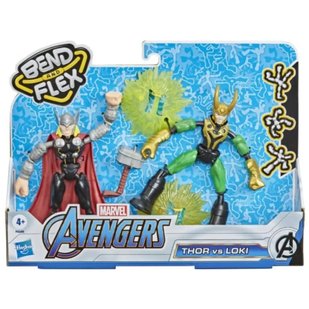 Bosszúállók Bend and Flex Thor vs. Loki figura szett - Hasbro kép 1