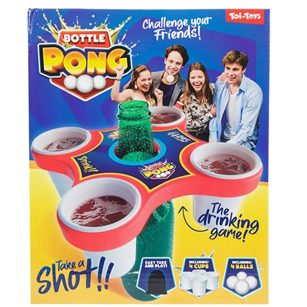 Bottle Pong Sörpong Party társasjáték kép 1
