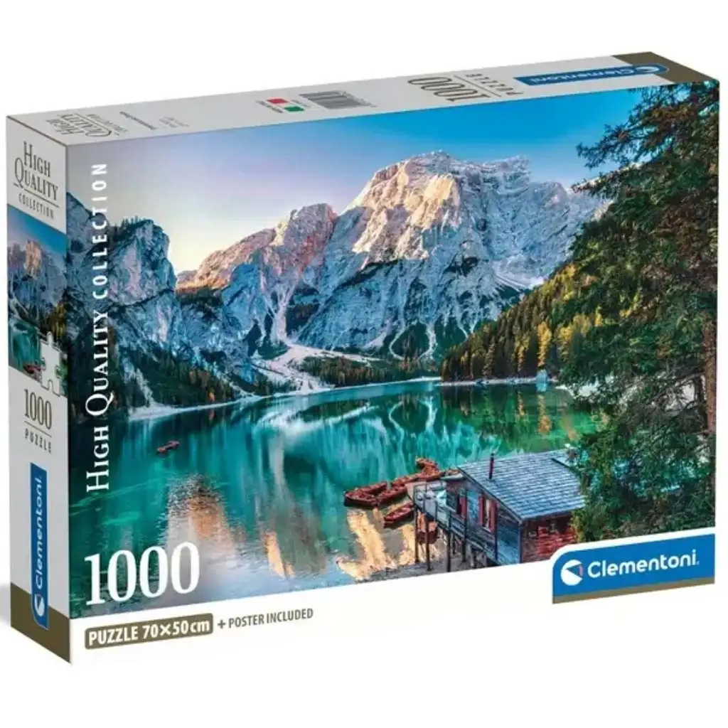 A Braiesi smaragd tó 1000 db-os HQC puzzle poszterrel - Clementoni kép 1