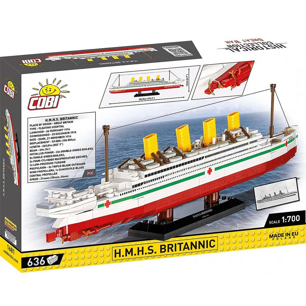COBI: H.M.H.S. Britannic hajó építőjáték (1681) kép 2