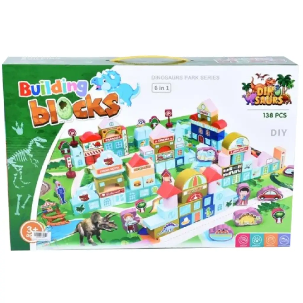 Dinoszauruszos építőjáték 138db-os kép 1