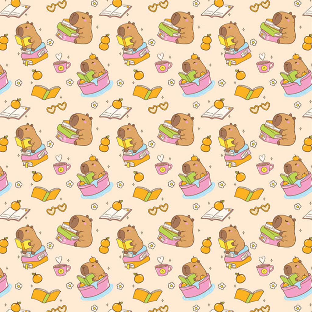 Capybara mintás csomagolópapír 100x70cm kép 1