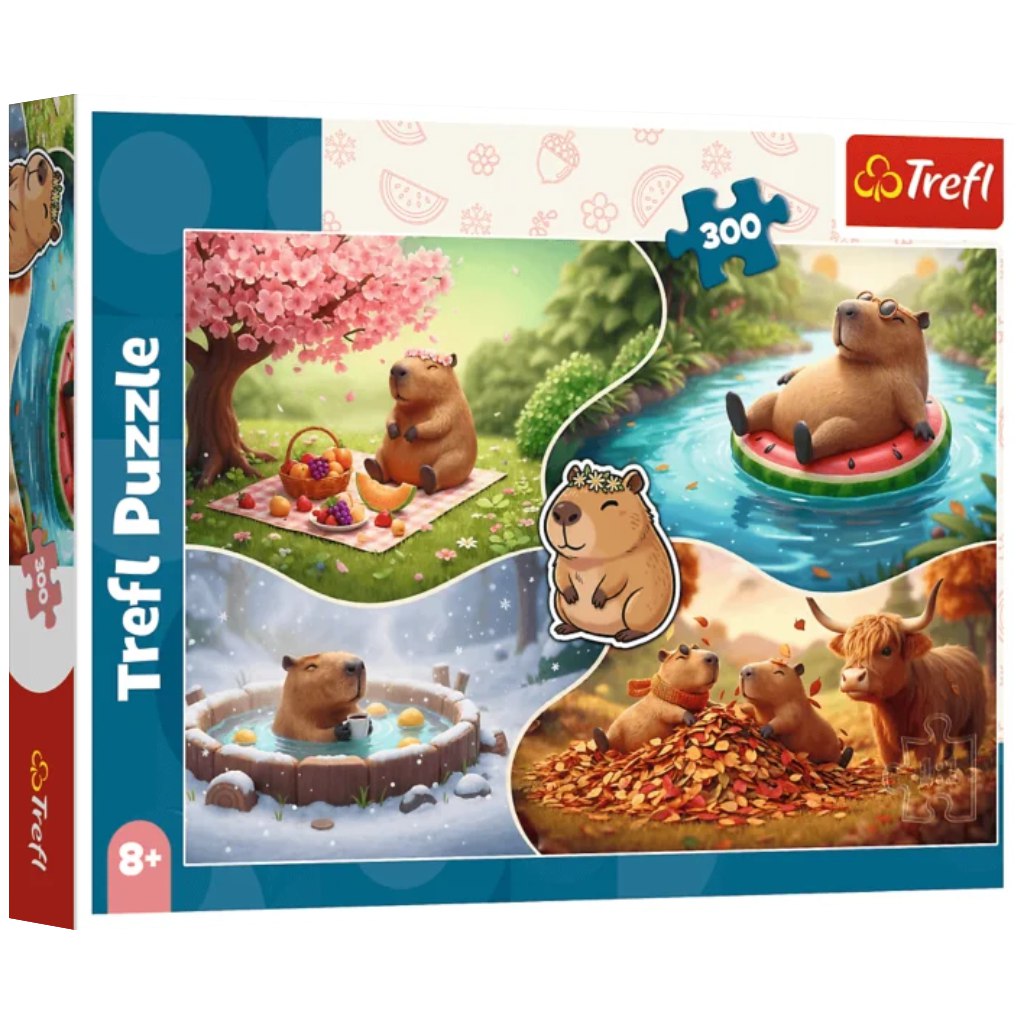 Capybarák 4 évszak 300 db-os puzzle – Trefl kép 1