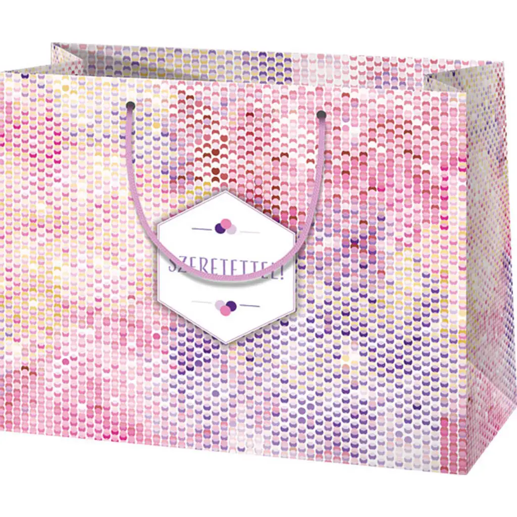 Cardex: "Szeretettel!" nagy ajándéktáska 26x13x33cm kép 1